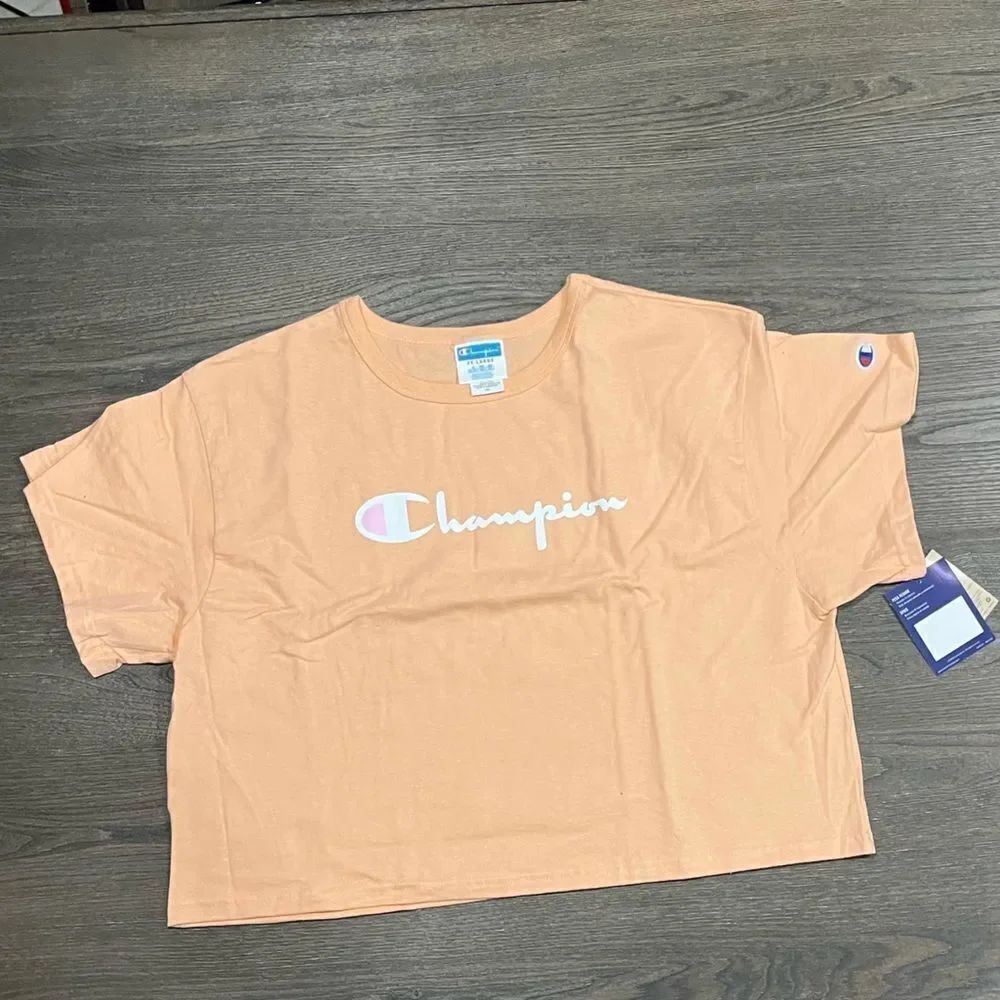 NWT Champion Peach Graphic Crop Top - Size 2X